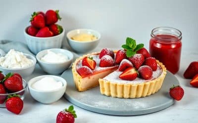 Tarte aux fraises : recette sans gluten facile et rapide