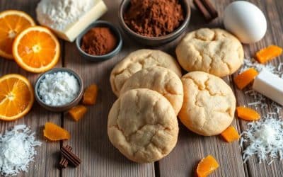 Biscuits sans gluten : orange confite, cacao et coco