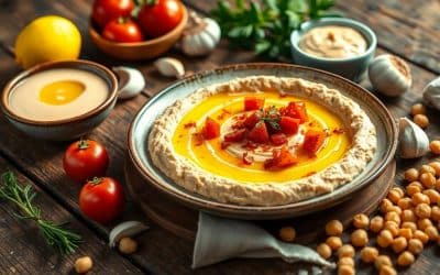 Houmous aux tomates séchées : apéritif sans gluten