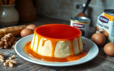 Flan coco sans gluten au caramel : recette gourmande et facile
