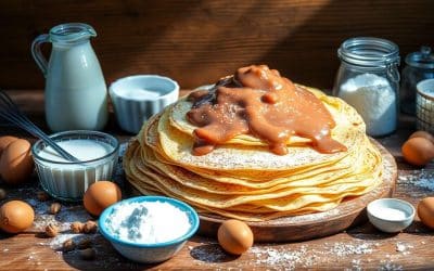 Crêpes sans gluten à la purée de noisette : recette facile et savoureuse