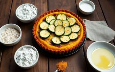 Tarte Sans Gluten Courgette et Curry : recette Savoureuse