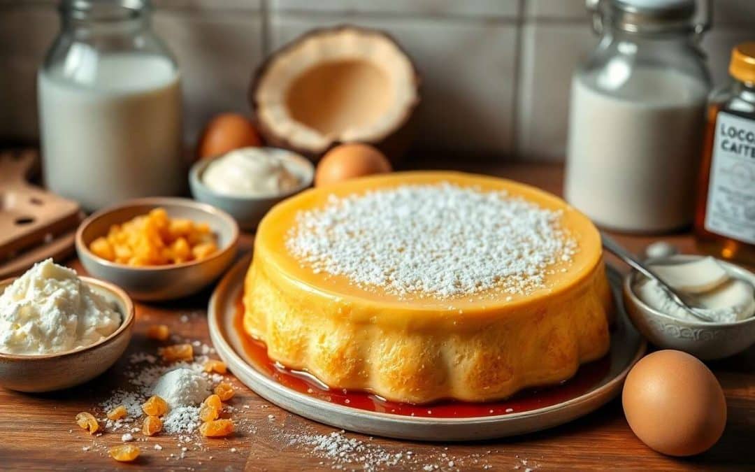 Flan coco sans gluten aux raisins et rhum : la recette facile !