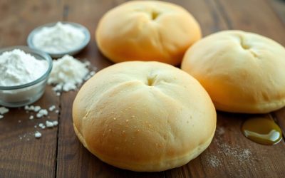 Pain à Hamburger Maison : recette Sans Gluten, œuf et Lactose