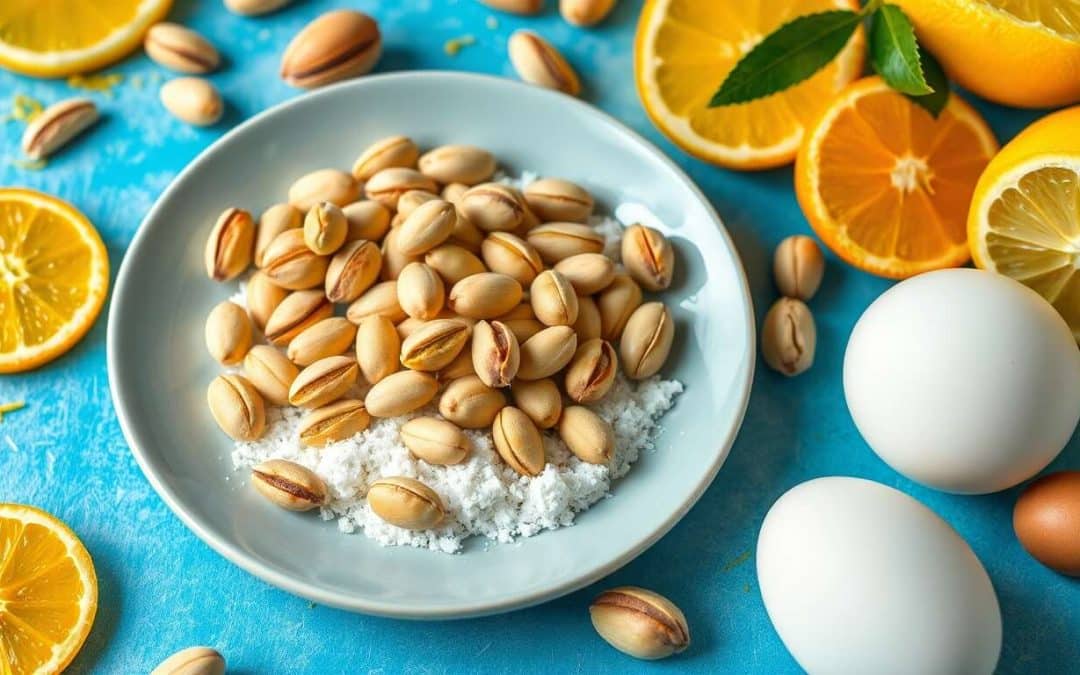 Recette de plat sans gluten : agrumes et pistaches