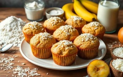 Muffins coco-banane sans gluten ni lactose