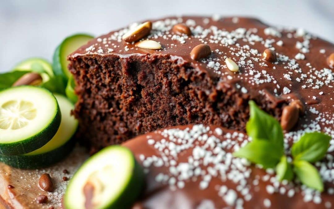 Gâteau au chocolat sain : sans sucre, beurre ni gluten avec courgette