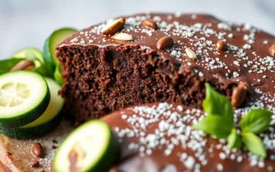 Gâteau au chocolat sain : sans sucre, beurre ni gluten avec courgette