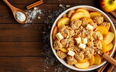 Crumble aux pommes sans gluten : recette facile et savoureuse