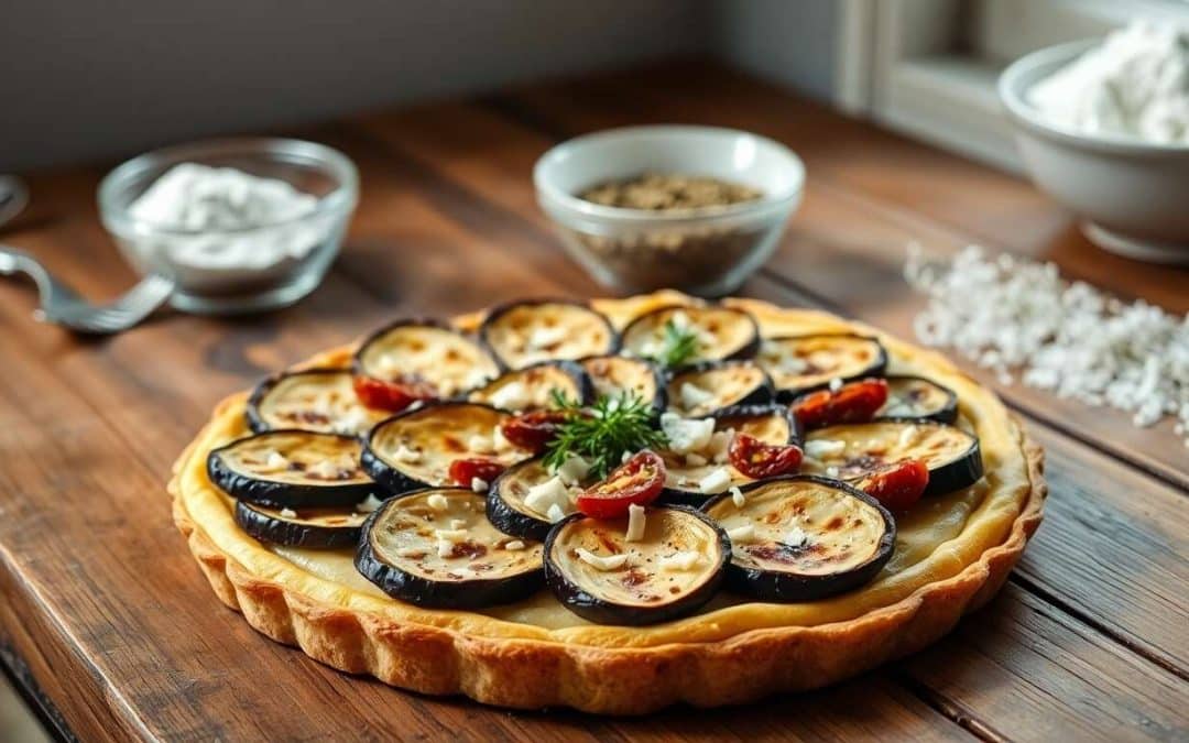 Tarte Fine à l'Aubergine Sans Gluten : recette Délicieuse