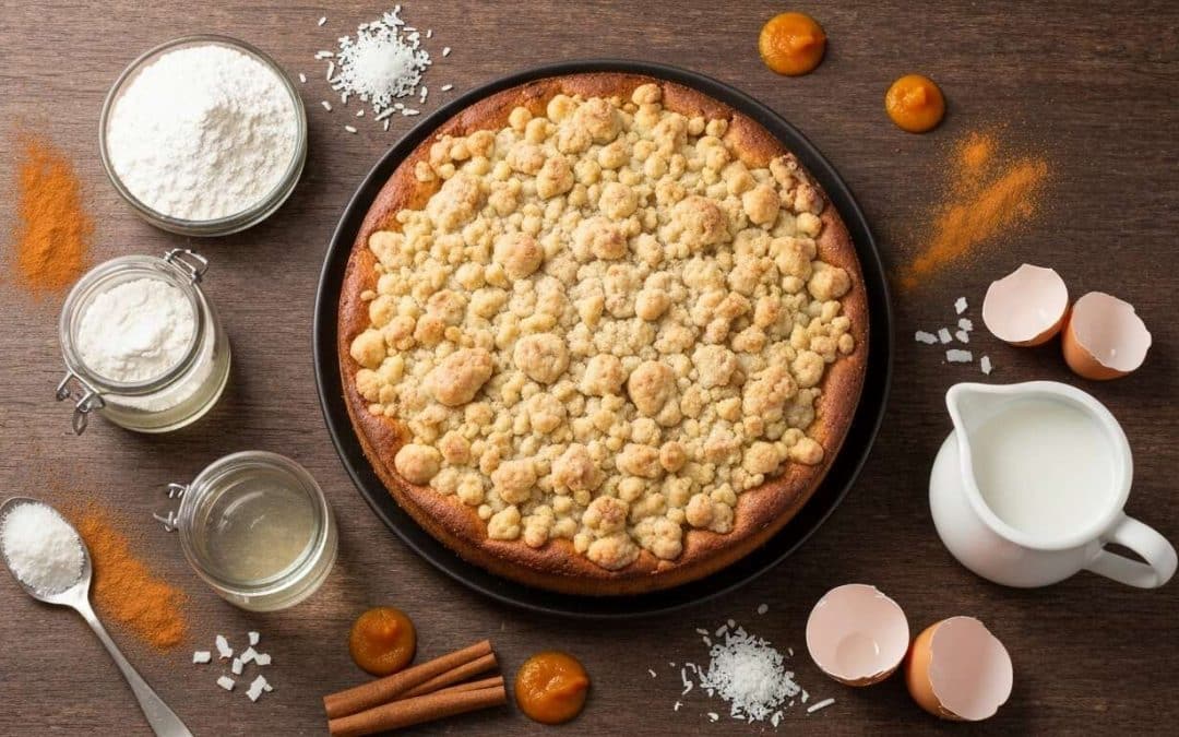 Crumbcake sans gluten au potiron et coco : la recette gourmande