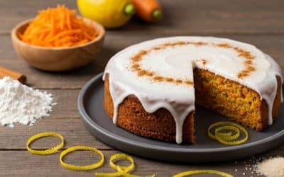 Gâteau aux carottes sans gluten : recette facile avec glaçage royal