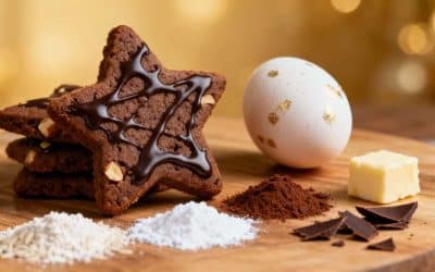 Étoiles bredeles choco-noisette sans gluten : la recette gourmande
