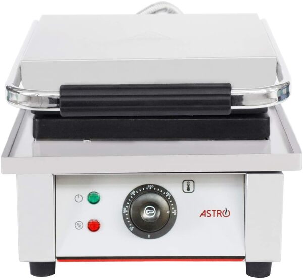 Astro Gaufrier Électrique Professionnel en Fonte - L 31 x P 42 H 24 cm - Taille Gaufres : 10 x 16 cm - Puissance 2 kW