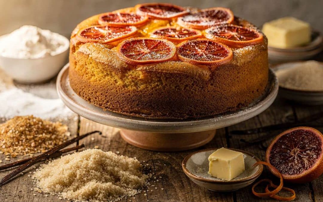 Cake à l'orange sanguine sans gluten : une recette savoureuse
