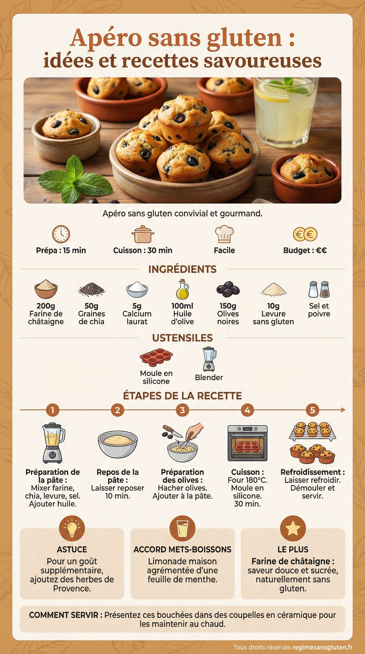 Fiche recette Ap&eacute;ro sans gluten : id&eacute;es et recettes savoureuses