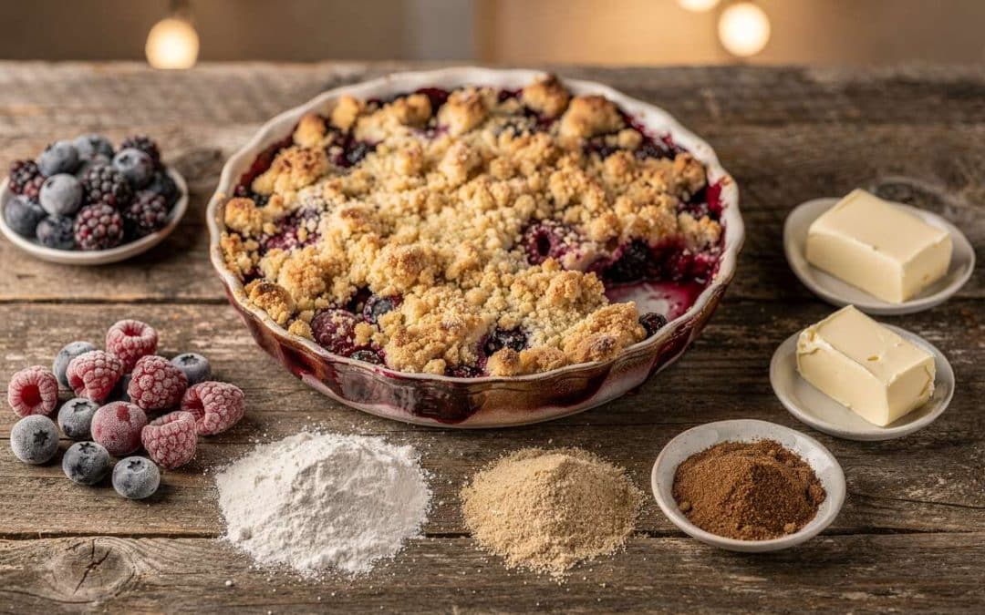 Recette de crumble aux fruits rouges sans gluten