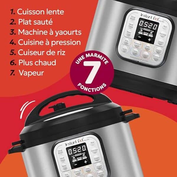 Découvrez notre test détaillé de l'autocuiseur intelligent Instant Pot Duo 30 : ses fonctionnalités 7 en 1, son design en acier inoxydable et notre avis sur ses performances en cuisine.