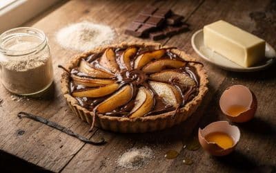 Tarte poire chocolat sans gluten : recette gourmande et facile