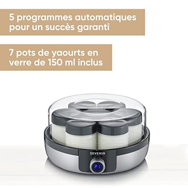Découvrez comment réussir des yaourts maison facilement avec la yaourtière Severin JG 3521 : simplicité, efficacité et délices garantis pour toute la famille.