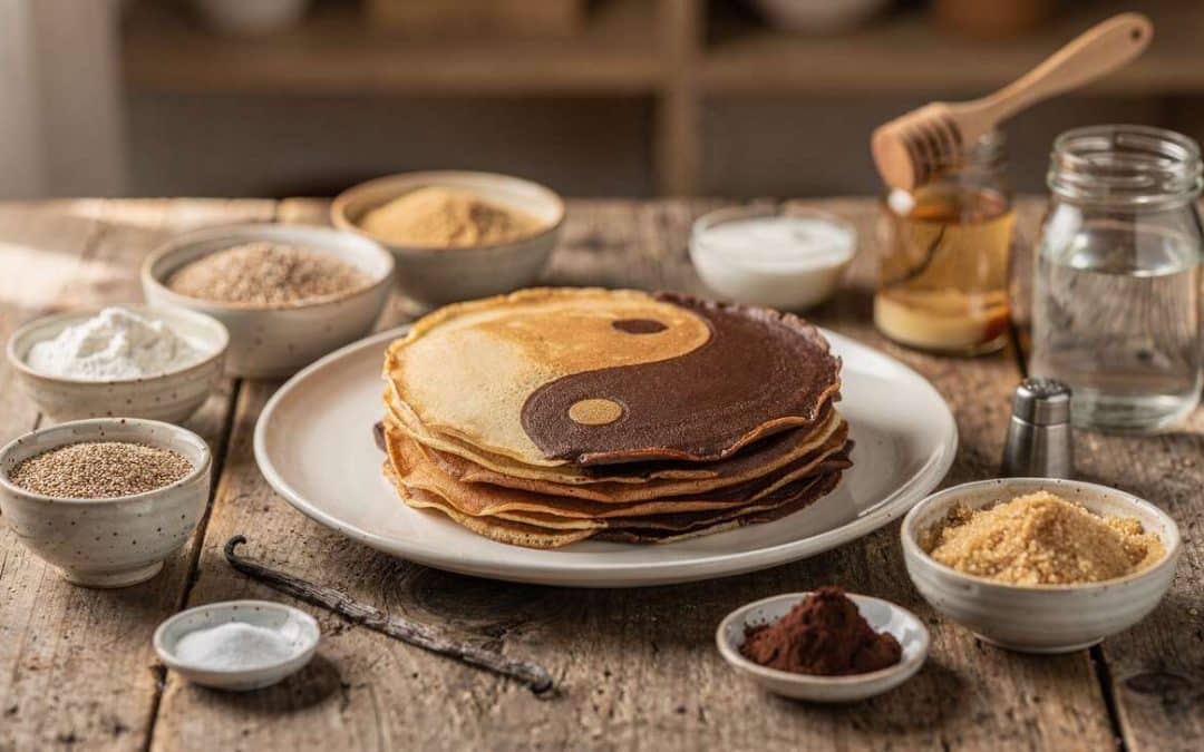 Crêpes Yin Yang sans gluten : recette équilibrée et savoureuse