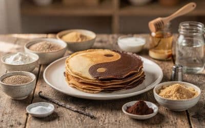 Crêpes Yin Yang sans gluten : recette équilibrée et savoureuse
