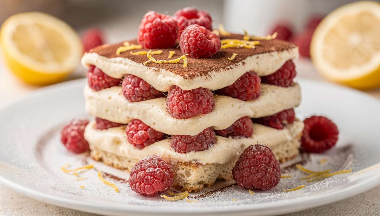 Tiramisu Citron Framboise Sans Gluten : recette Gourmande