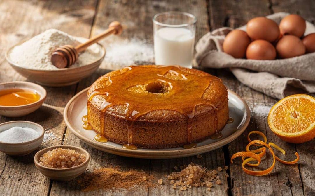 Gâteau au Miel, orange et Cannelle sans Gluten