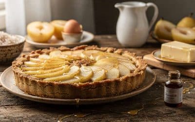 Tarte poire amandine sans gluten ni lactose