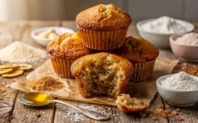 Muffins coco-banane sans gluten et lactose : recette gourmande
