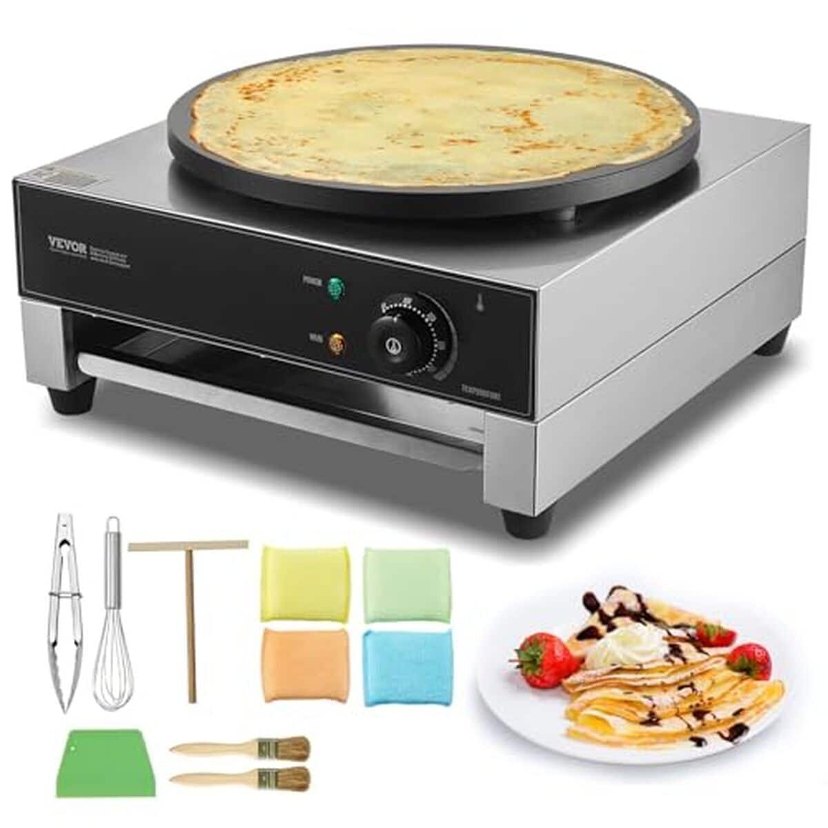 Test : crêpière électrique 40 cm VEVOR 1700 W pour restaurant