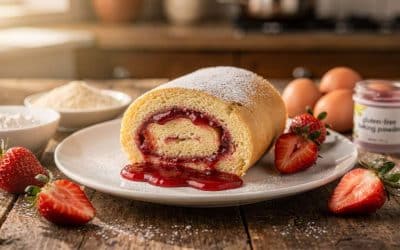 Recette de roulé aux fraises sans gluten : délice assuré !