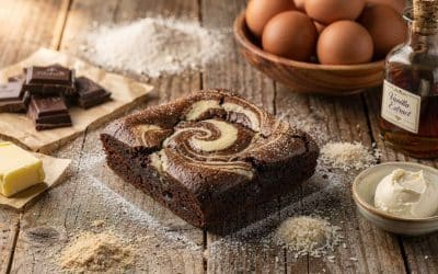 Recette de brownie marbré sans gluten