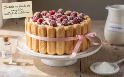 Charlotte aux framboises sans gluten : recette facile et délicieuse