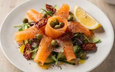 Recette : salade au saumon fumé sans gluten