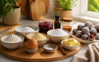 Recette boules de linz : sans gluten, sans lactose