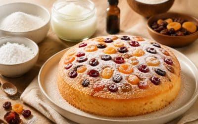 Génoise allégée aux fruits sans gluten : recette facile et savoureuse