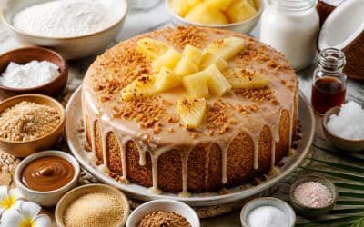 Cake ananas praliné sans gluten : recette délicieuse