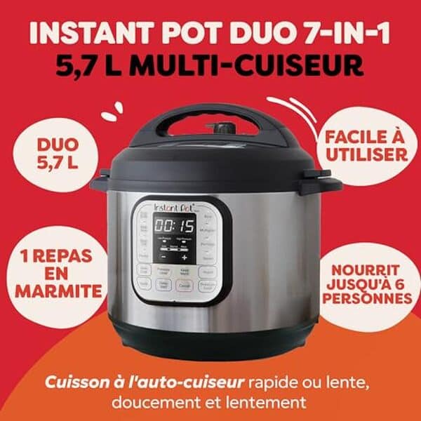 Découvrez notre test détaillé de l'Instant Pot Duo 60 : performances, fonctionnalités et avis sur cet autocuiseur multifonction 7 en 1 pour la cuisine moderne