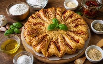 Tarte soleil tomate basilic : recette sans gluten et lactose