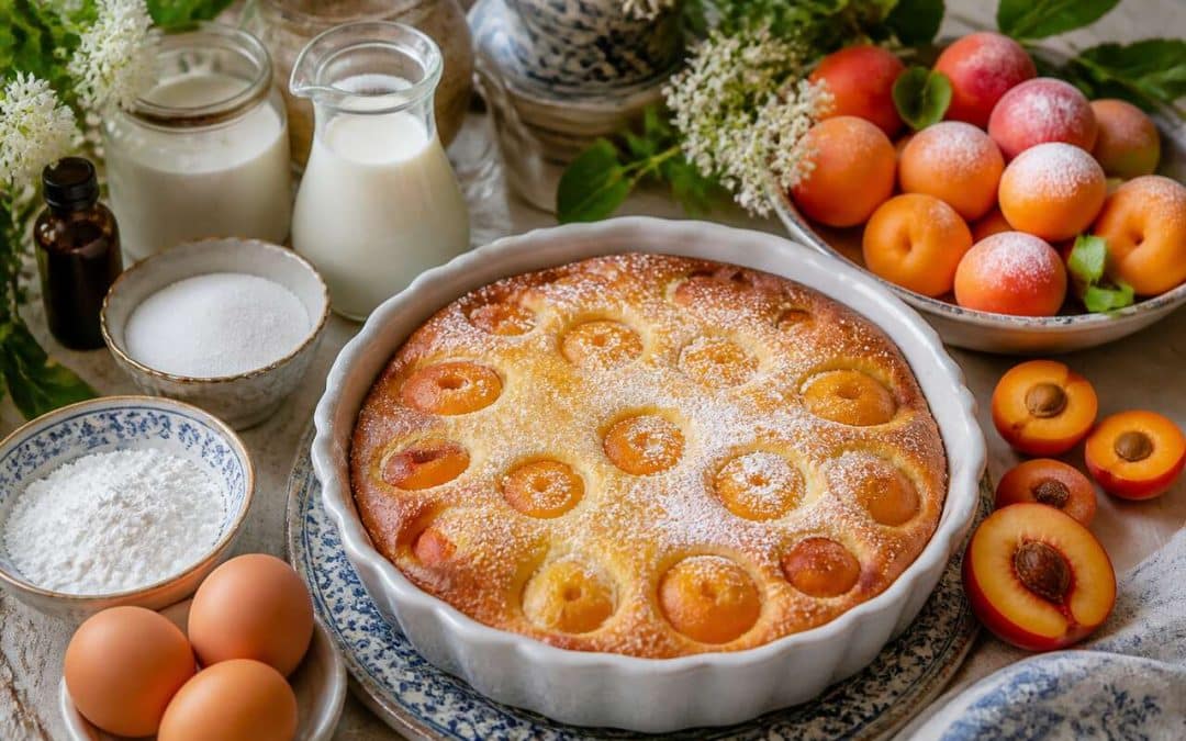 Clafoutis pêche abricot sans gluten : une recette délicieuse