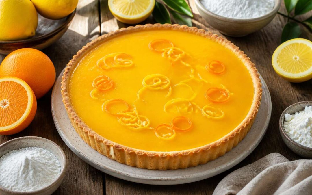 Tarte aux agrumes sans gluten : recette savoureuse et facile