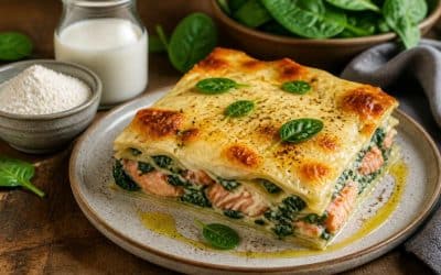 Lasagnes saumon épinards sans gluten : recette savoureuse