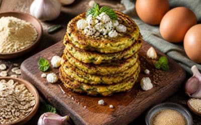Galettes de courgette et feta sans gluten : recette savoureuse