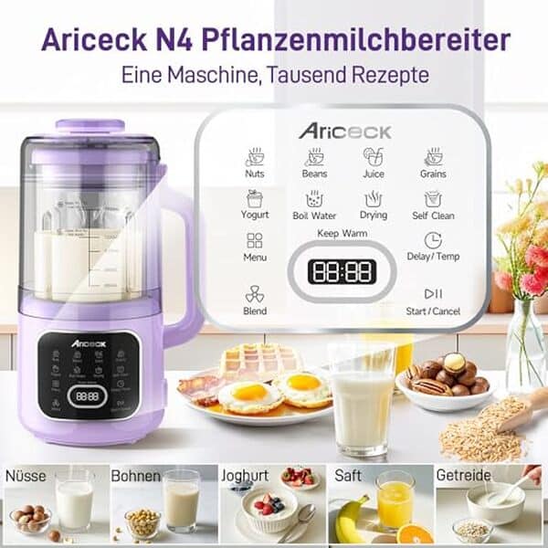 Découvrez notre test complet de l'Ariceck N4, la machine à lait végétal 800 W : performance, facilité d'utilisation et qualité des résultats. 
