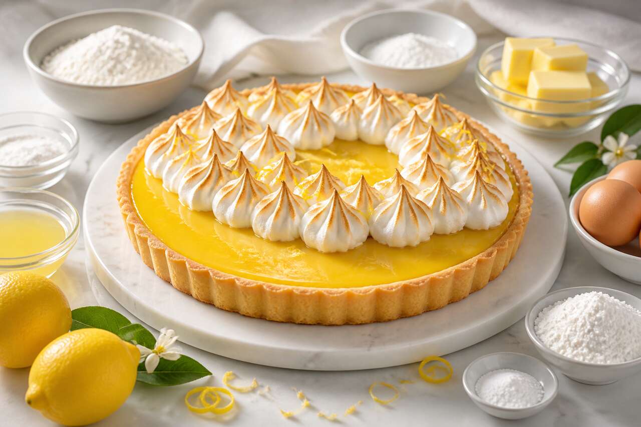 Tarte au citron meringuée sans gluten : la recette délicieuse