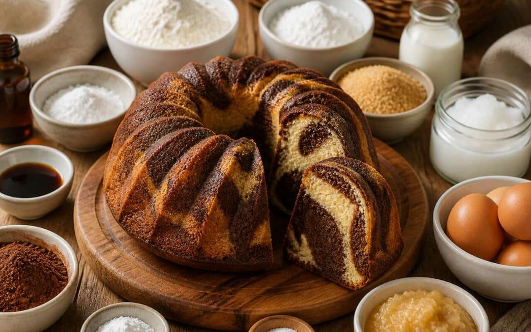 Cake marbré sans gluten et lactose : recette savoureuse