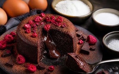Moelleux chocolat framboises sans gluten : recette gourmande