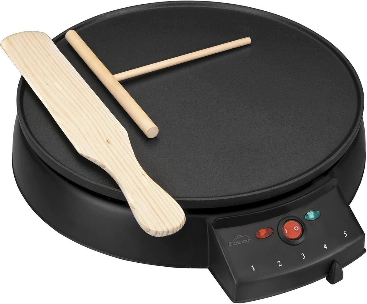 Test de la crêpière électrique Lacor : performance en grand format
